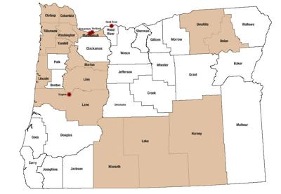 Oregon’s sanctuary city map