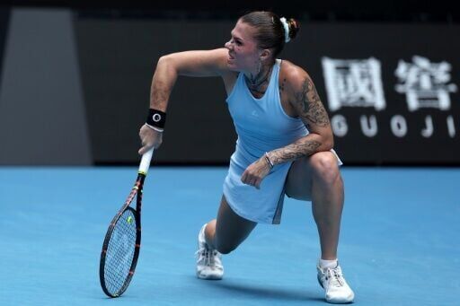 Ukraine’s Oleksandra Oliynykova was beaten by Madison Keys