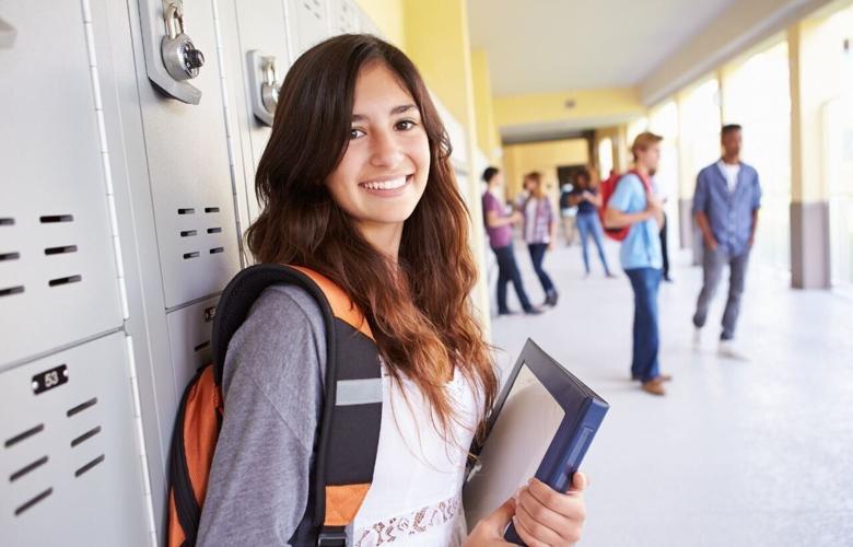 Female student at school