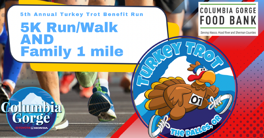 Columbia Gorge Food Bank named Turkey Trot 2025 beneficiary