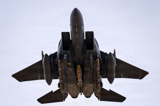 File picture of a US Air Force F-15E Strike Eagle aircraft, the type reported downed over Iran