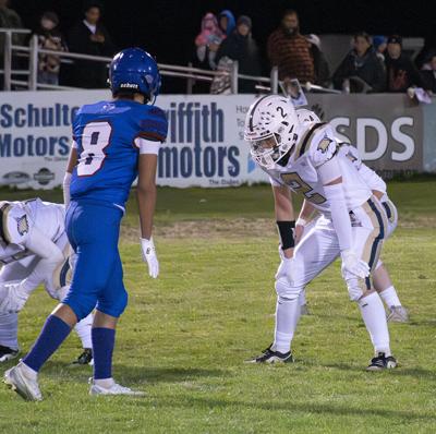 Xavier Cloud (8) gets ready for the snap earlier this year for Lyle.  Zach Thummel photo