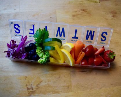Eating the Rainbow: Colorful fruits and vegetables form a healthy food palate