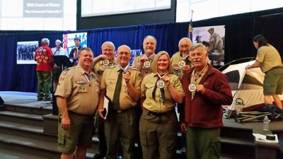 Local Scouts leaders accept awards