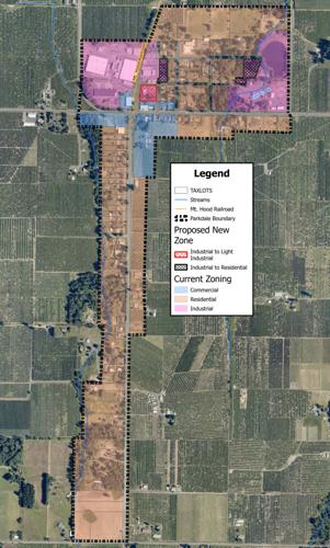 Proposed zoning changes outlined in the Parkdale Community Plan
