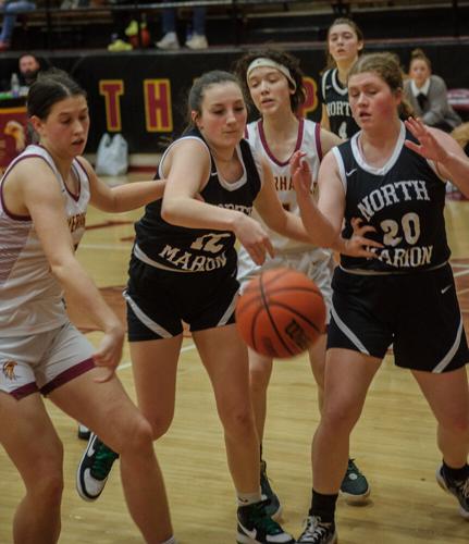The Dalles girls basketball versus North Marion