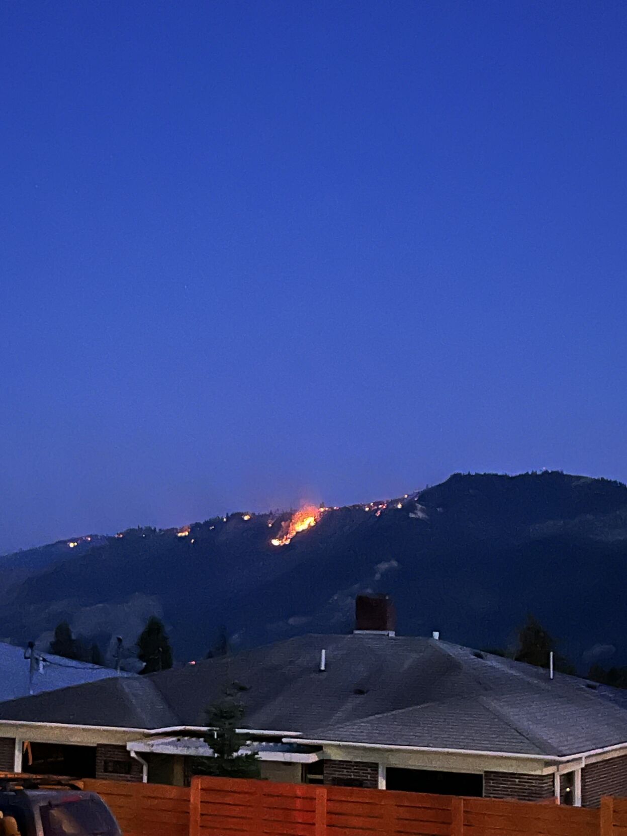 Microwave Tower Fire from Underwood