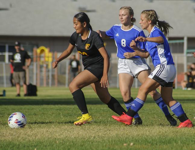 The Dalles Riverhawks girls soccer versus Crook County