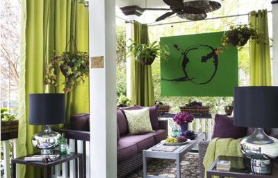 Create indoor style in outdoor spaces