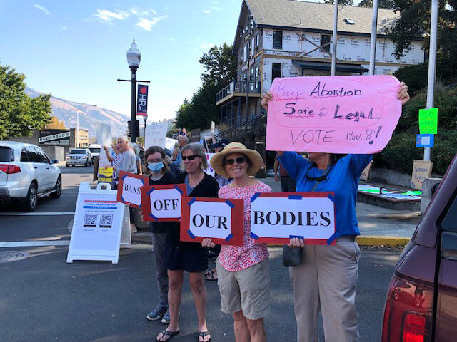 Vote Pro-Choice rally