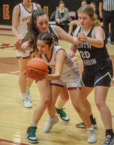 The Dalles girls basketball versus North Marion