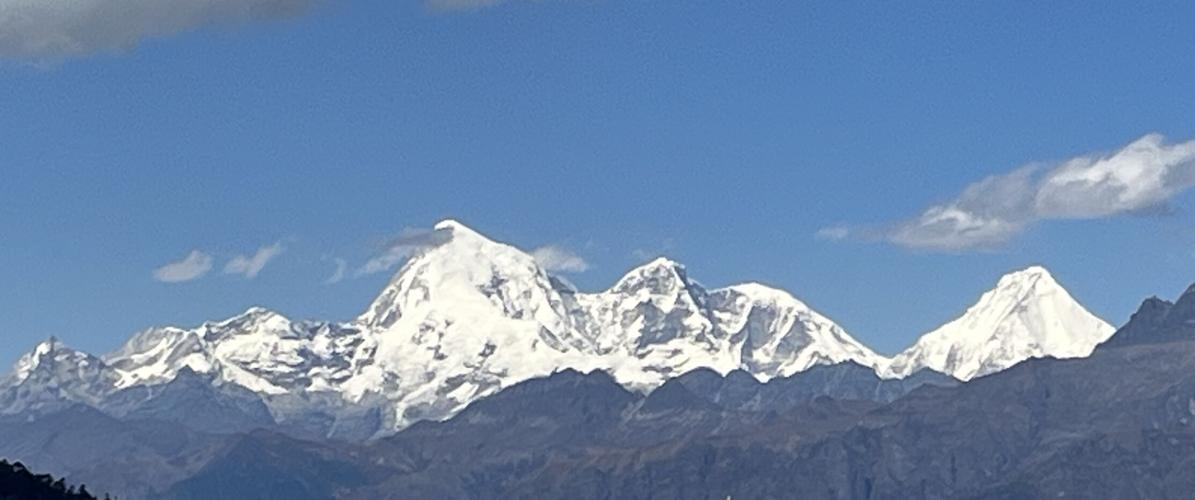 Gangkhar Puensum, the high point on the left.