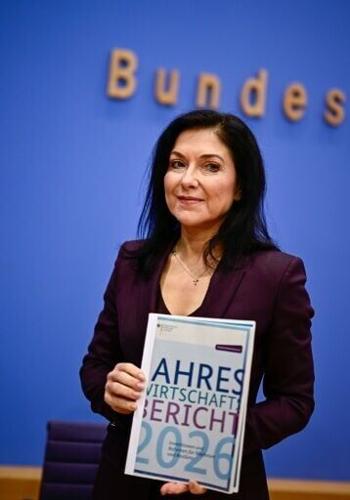 Economy Minister Katherina Reiche said the government's fiscal stimulus had taken hold slower than expected