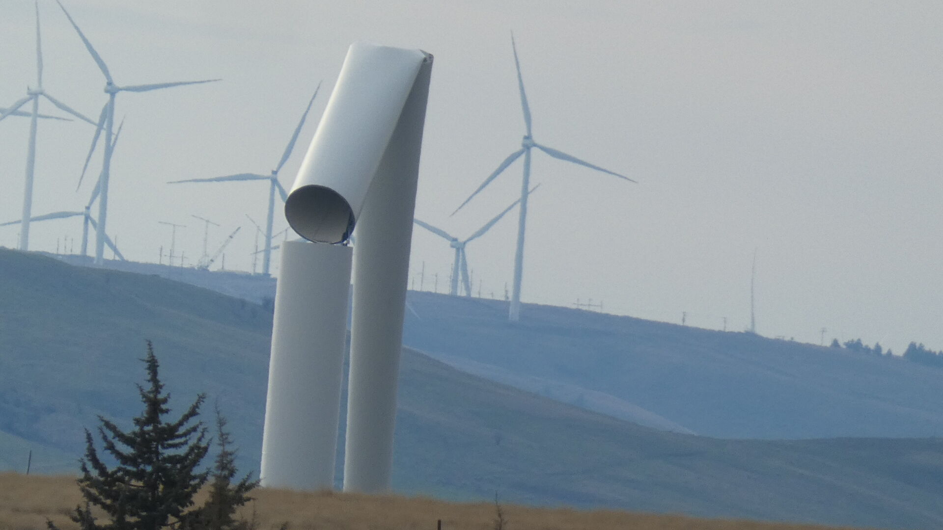 Turbine falls in Klickitat County following recent windstorm