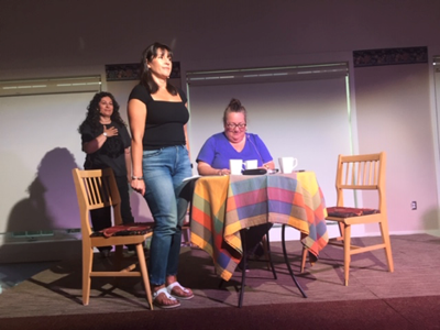 A3 Cell ( L to R) Sonia Marques as Marta, Leti Valle as Jenny, Viviana Rafalowski as Rosa, and Juan Reyas (not pictured) as Leo..png