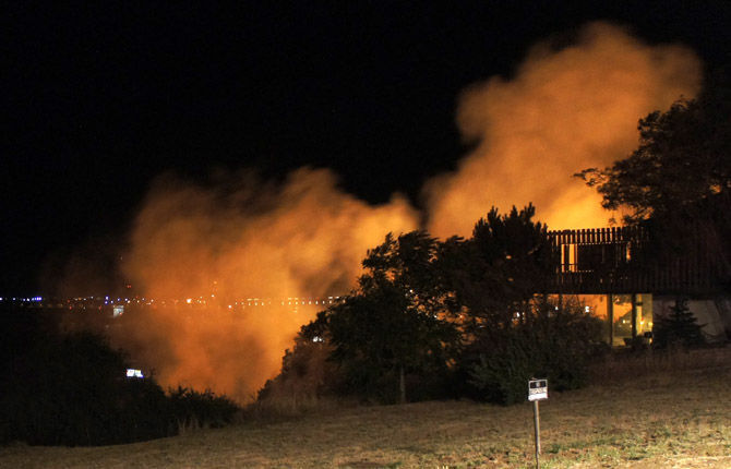 Fire threatens The Dalles homes