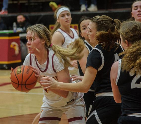 The Dalles girls basketball versus North Marion
