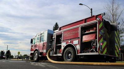 Great Falls Fire Rescue Truck Responding to House Fire (Generic) - The Vault