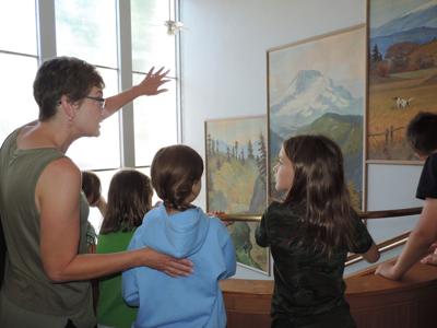 Kids take a downtown Manser mural tour