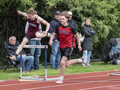 Hunter Wang during a race last year.