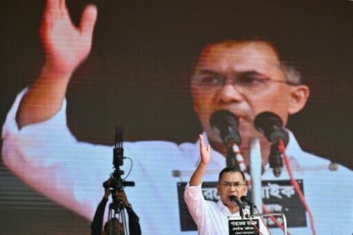 Tarique Rahman of the Bangladesh Nationalist Party (BNP) addressed large crowds