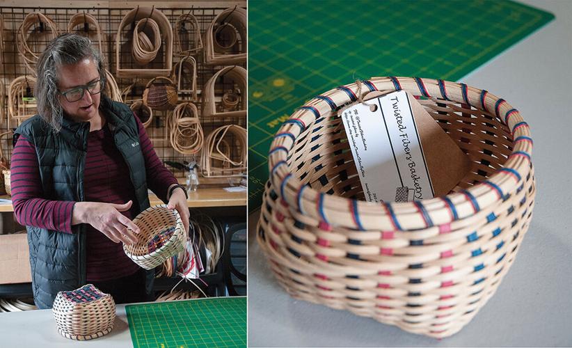 A8 GLIB Twisted Fibers Basketry TWO PICS (1)