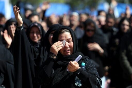 Iranian women mourn victims of the Middle East war in southern Tehran