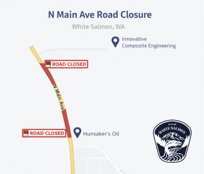White Salmon road closure