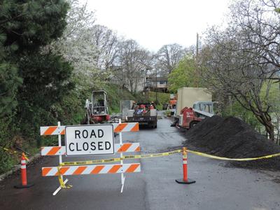 Water line street closures continue