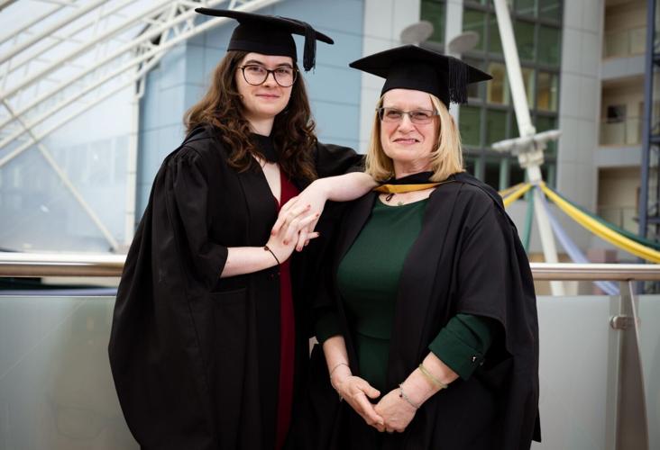 Mum and daughter graduate together after years of late-night study sessions