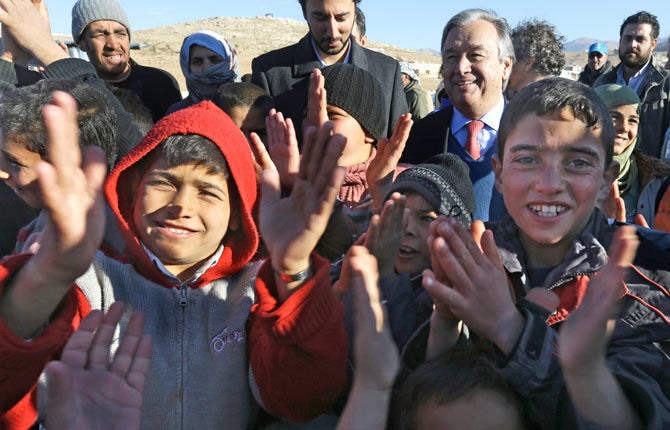 Syrian children support families