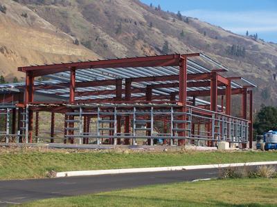 Photo: Building up Bingen