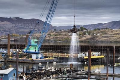 TD Marina fire cleanup