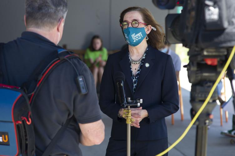 Oregon Gov. Kate Brown in Hood River