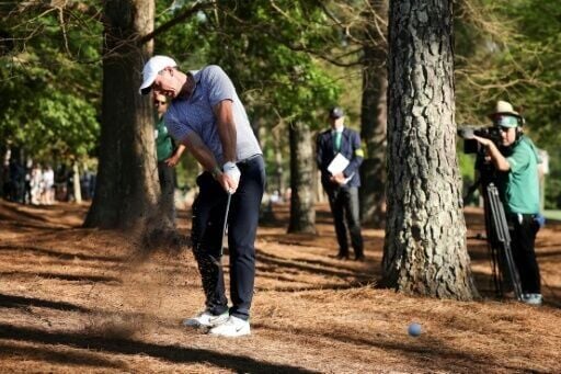 Defending champion Rory McIlroy, last in driving accuracy, has spent much of his time in the trees but still shares the lead entering the final round of the Masters