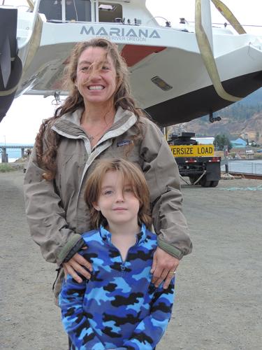 Under Way: Eight years in the making, Mariana finds water — what will be home port for Hood River man’s giant catamaran?