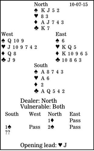 Bridge: The captain asks partner for input