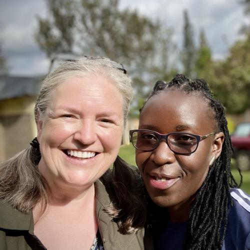 Club member Tammy Kaufman with GRECA Executive Director Joy Wasilwa during a visit to Kenya IMG_3463.JPEG