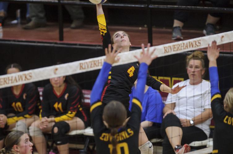 The Dalles volleyball versus Crook County