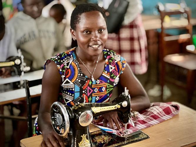 Najijali Project Cohort 2 visit CAROLINE showing off her skills IMG_0681.jpg