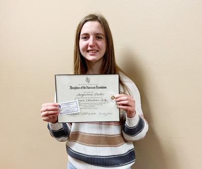 Augustina Decker DAR state essay winner