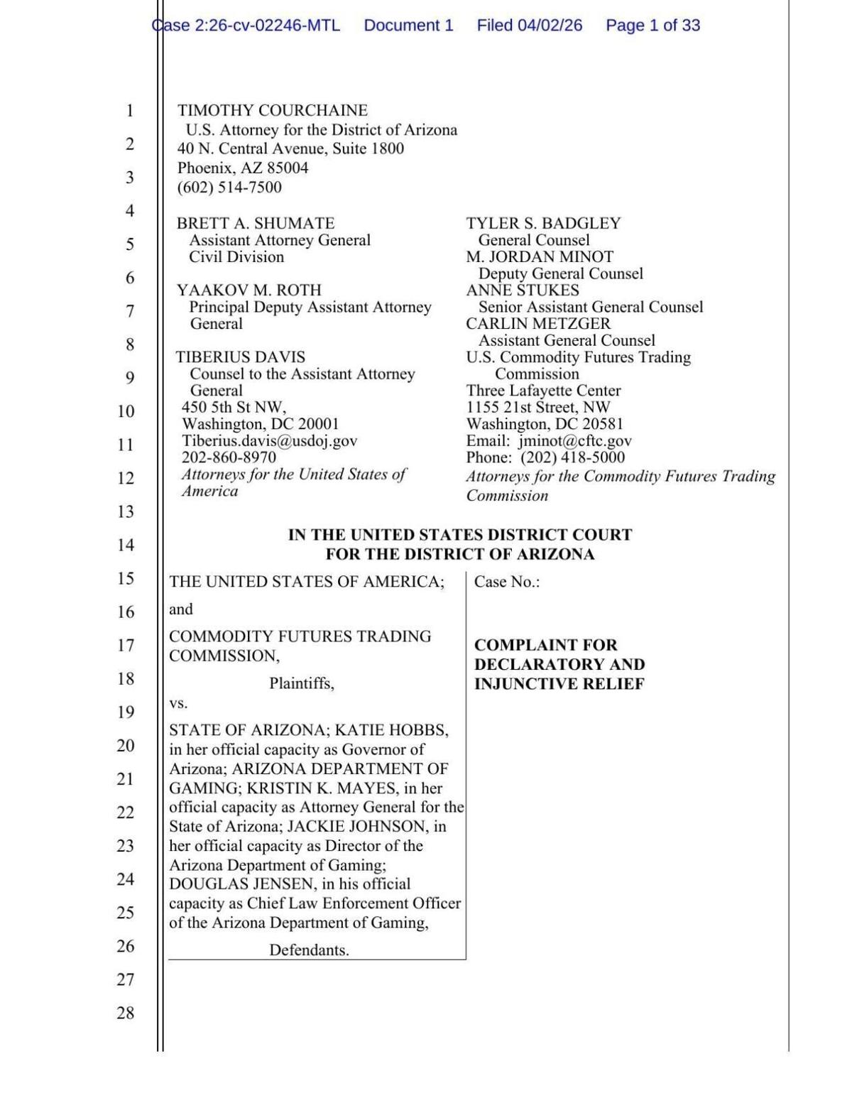CFTC lawsuit 4-2-26