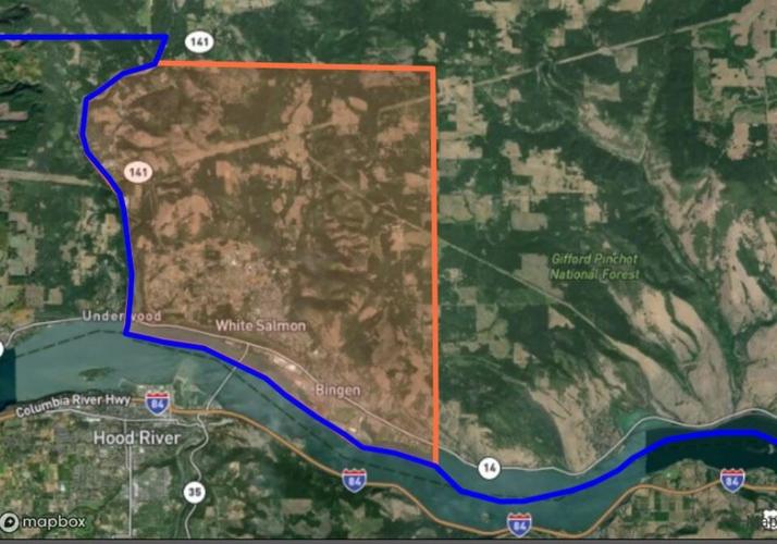 Klickitat County Evacuation Map July 3
