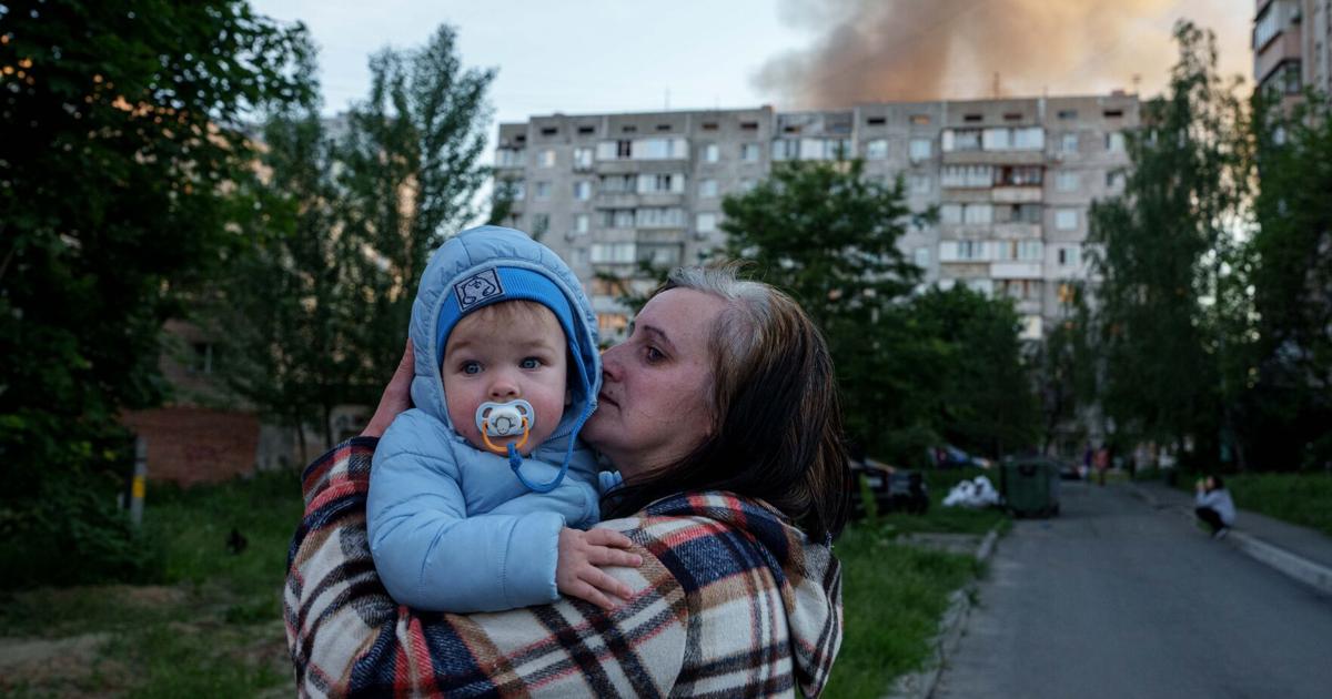 Киев под российской воздушной атакой, на фотографиях