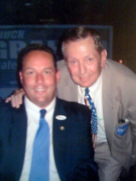Chuck Graham is pictured with his father