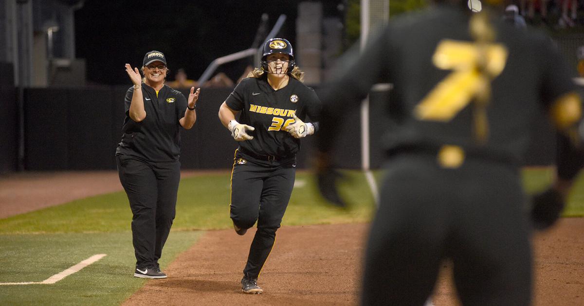 Mizzou's Abby Hay runs into home (copy) | Mizzou Sports ...