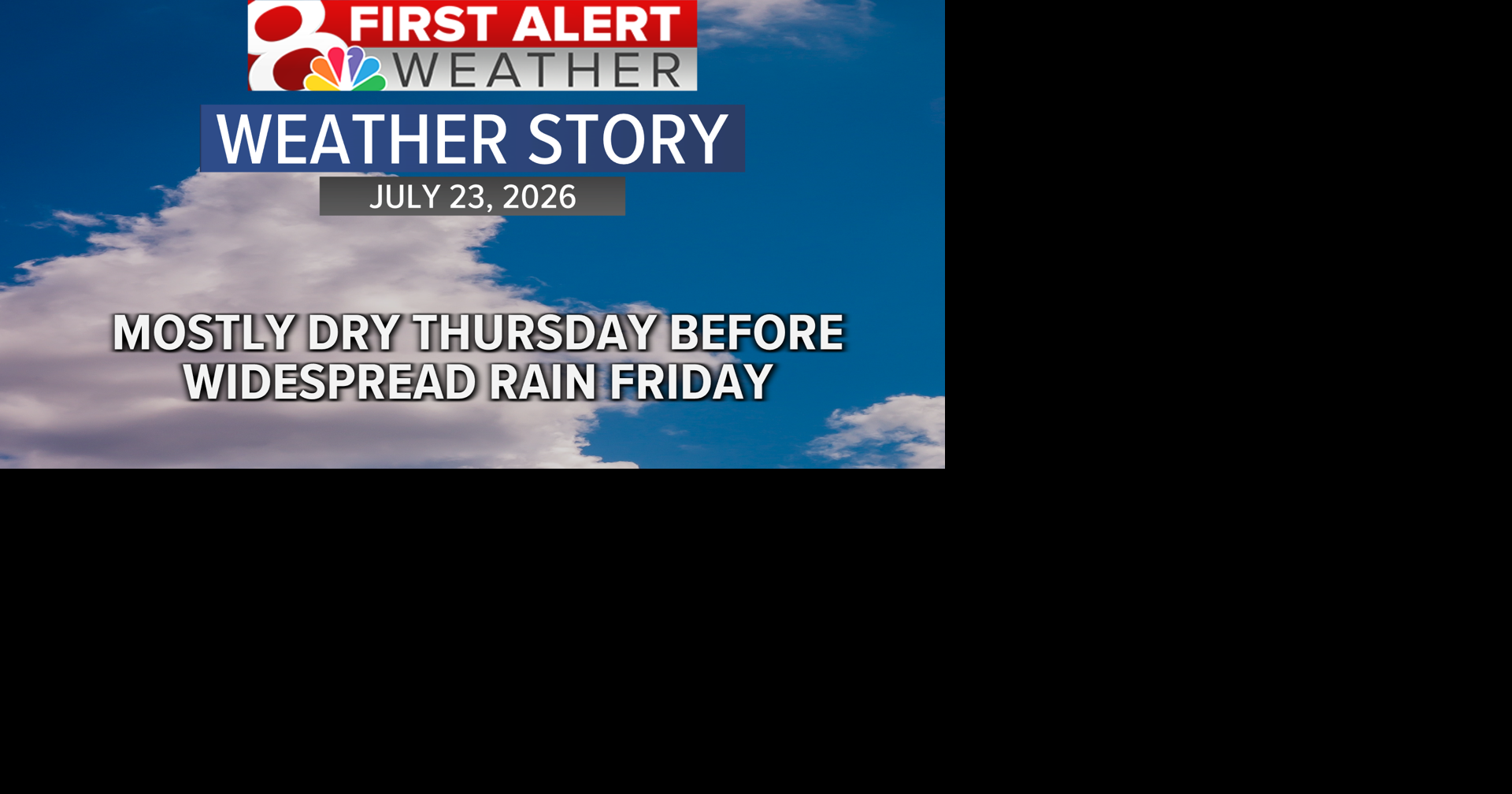 Forecast: Increasing clouds today, showers Friday