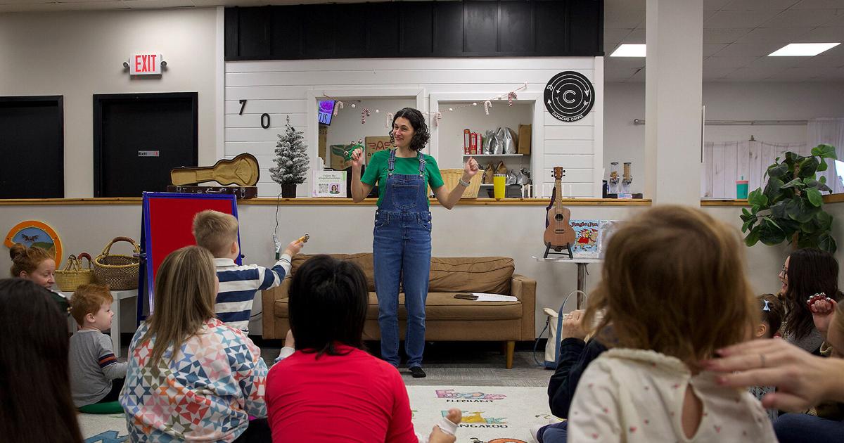 Ms. Tess weaves music, storytelling and play into her shows for kids