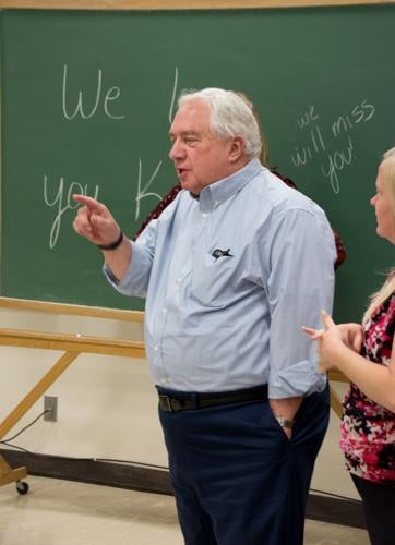 Associate Professor Kent Collins teaches his last class