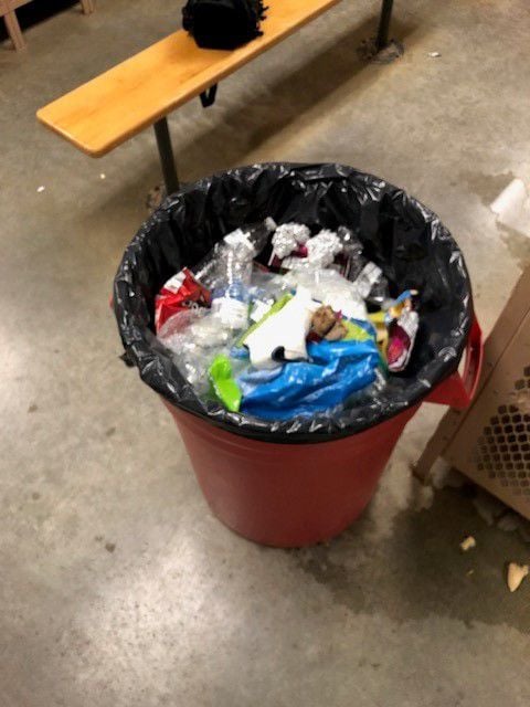 Battle trash can against Jackson